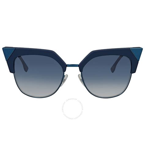 Fendi Blue Gradient Cat Eye Ladies Sunglasses 